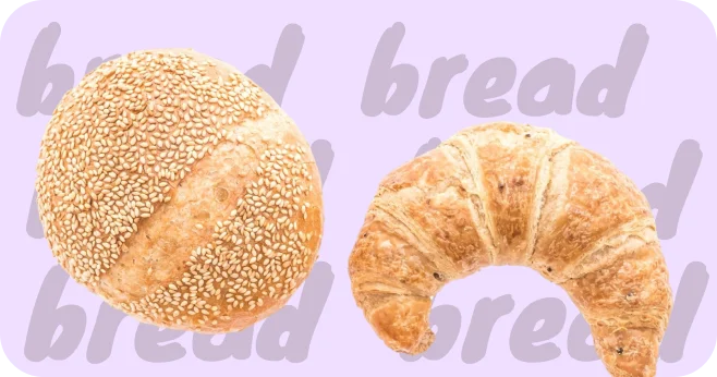 Bagel and croissant