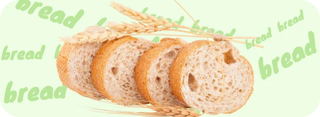 Sliced bread loaf